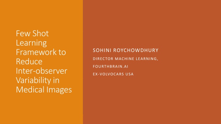 few shot learning framework to reduce inter n.w