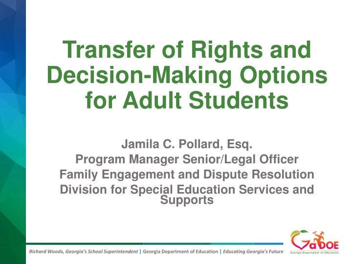 transfer of rights and decision making options n.w