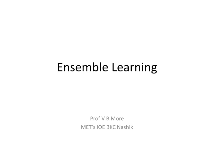 ensemble learning n.w