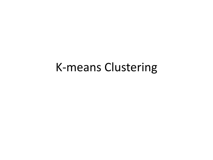 k means clustering n.w