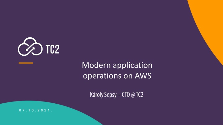 modern application operations on aws n.w