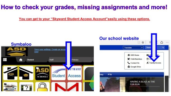 how to check your grades missing assignments n.w