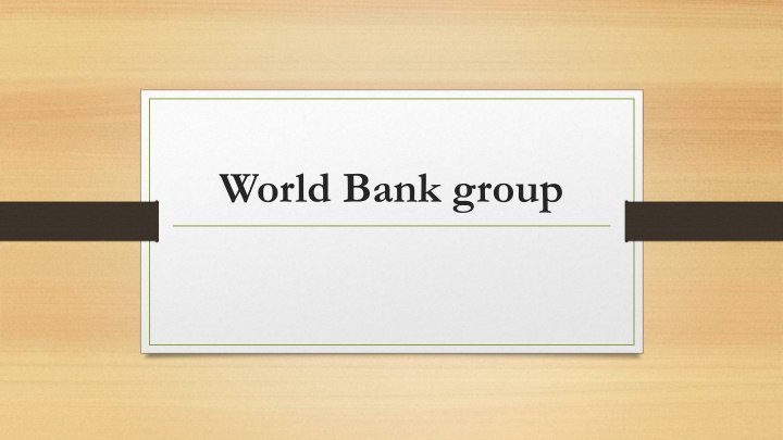 World Bank group