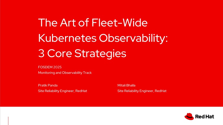 The Art of Fleet-Wide Kubernetes Observability