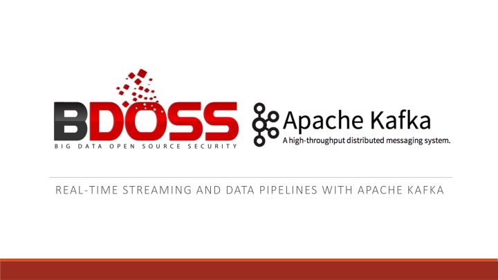 real time streaming and data pipelines with n.w