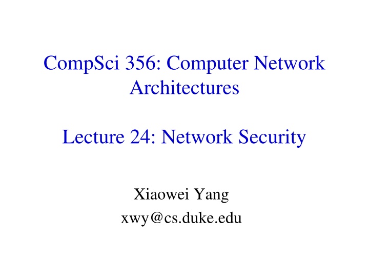 compsci 356 computer network architectures n.w