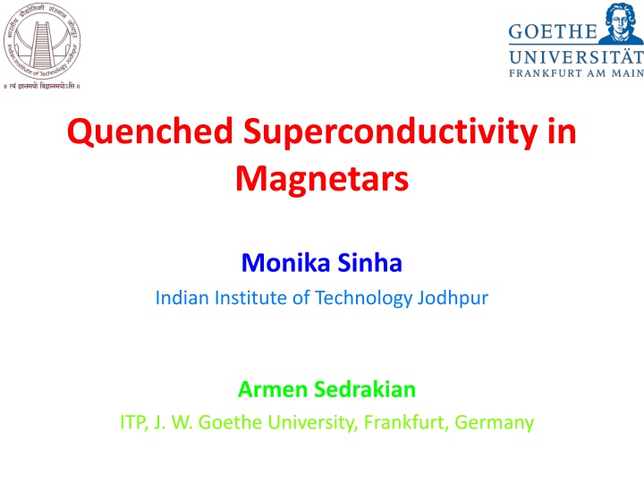 quenched superconductivity in magnetars n.w