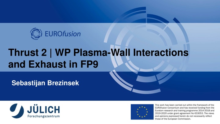 thrust 2 wp plasma wall interactions and exhaust n.w