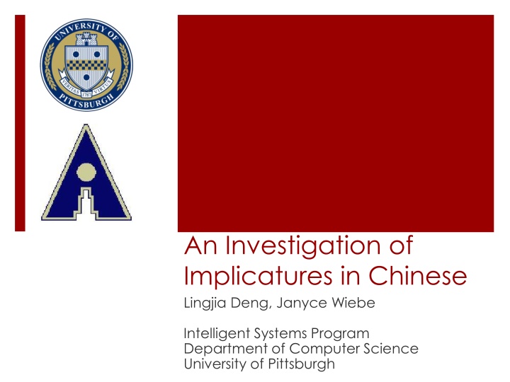an investigation of implicatures in chinese n.w