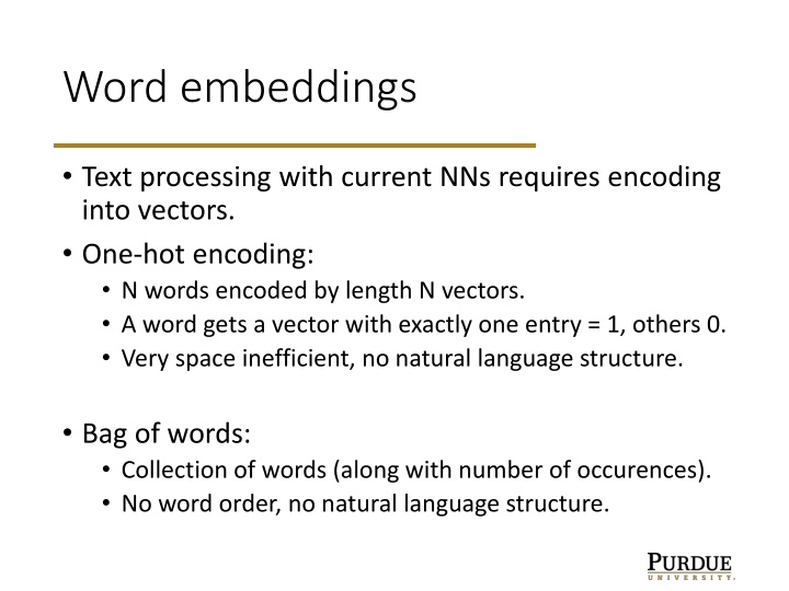 word embeddings n.w