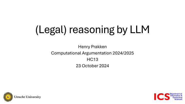 legal reasoningbyllm n.w