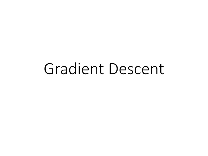 gradient descent n.w