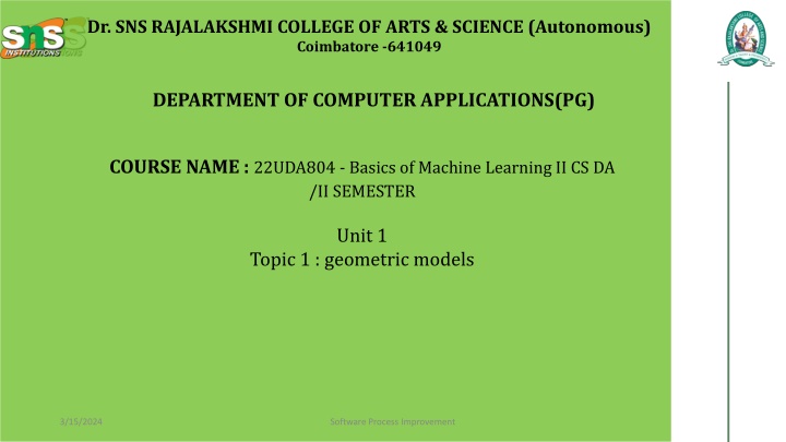 dr sns rajalakshmi college of arts science n.w