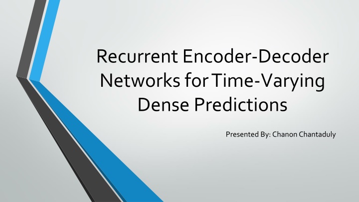 recurrent encoder decoder networks for time n.w