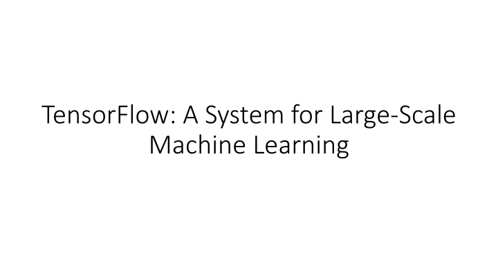 tensorflow a system for large scale machine n.w