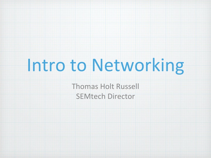 intro to networking n.w