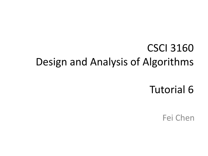csci 3160 n.w