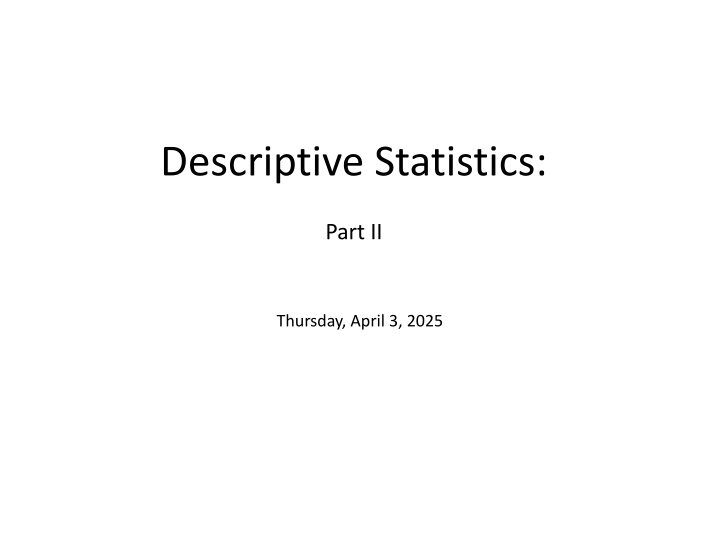 descriptive statistics n.w
