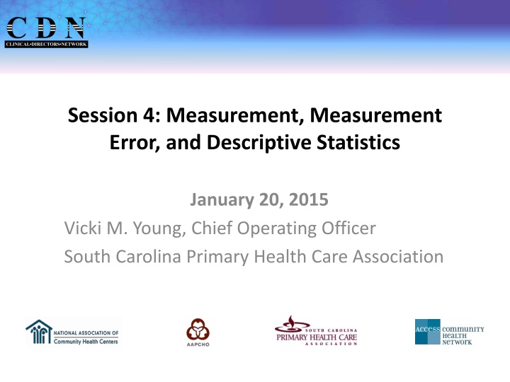 session 4 measurement measurement error n.w