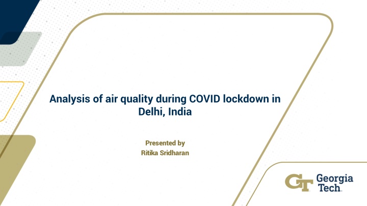 analysis of air quality during covid lockdown n.w