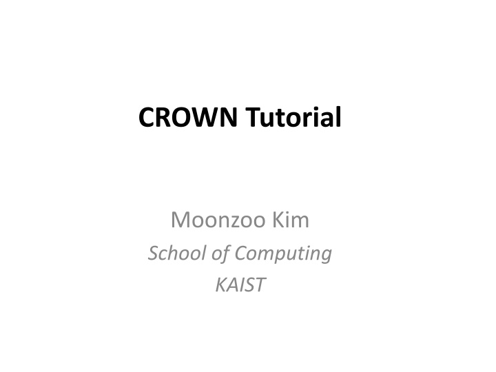 crown tutorial n.w