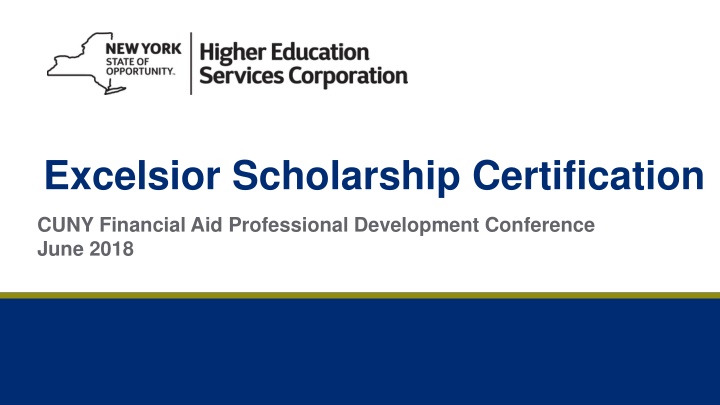 excelsior scholarship certification n.w