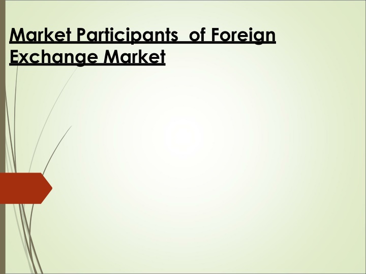market participants of foreign exchange market n.w