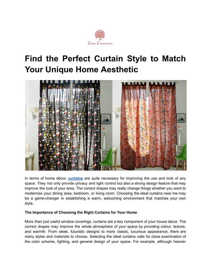 find the perfect curtain style to match your n.w