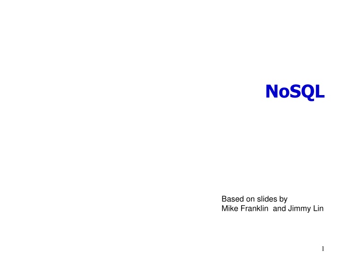 nosql n.w