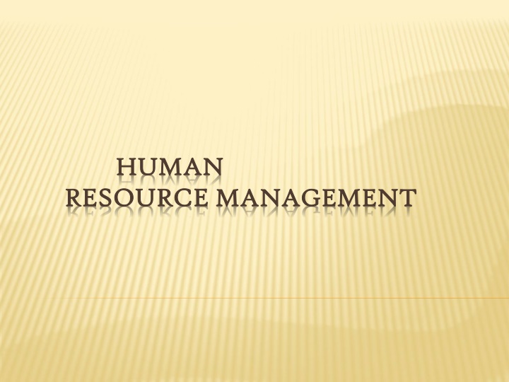 human human resource resource management n.w