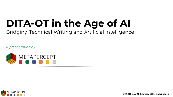 dita ot in the age of ai bridging technical n.w