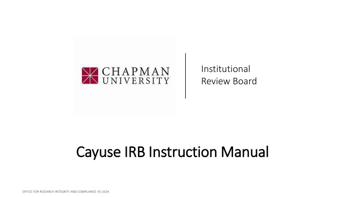 institutional review board n.w