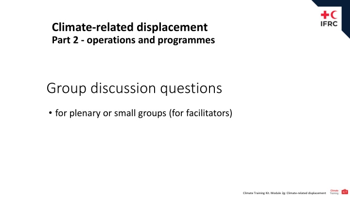 climate related displacement part 2 operations n.w