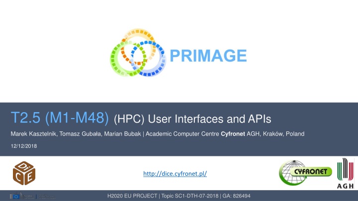 t2 5 m1 m48 hpc user interfaces and apis n.w