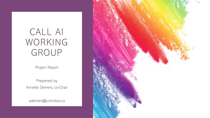 call ai working group n.w