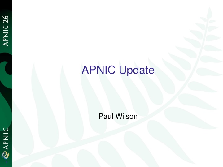 apnic update n.w