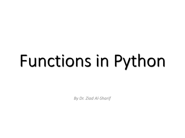 functions in python n.w