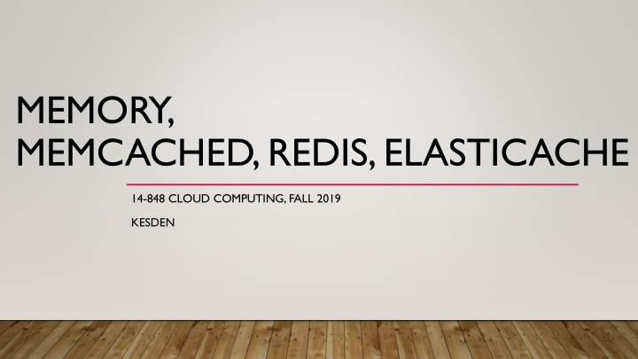 memory memcached redis elasticache n.w