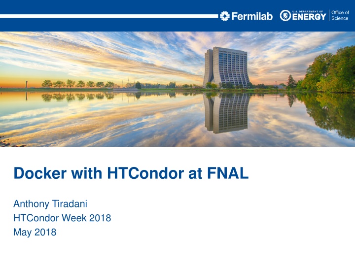 docker with htcondor at fnal n.w
