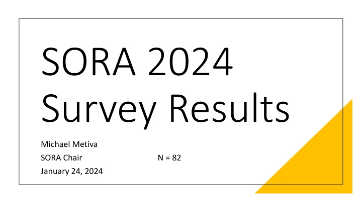 sora 2024 survey results n.w
