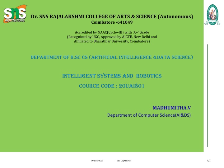 dr sns rajalakshmi college of arts science n.w