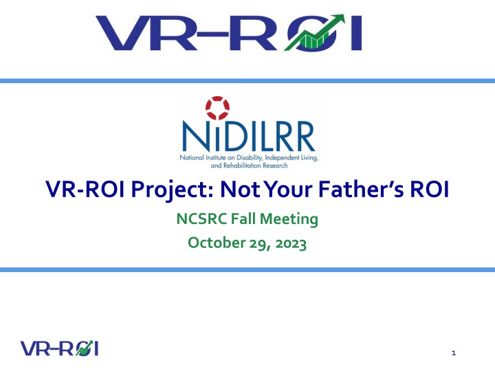 vr roi project not your father s roi n.w