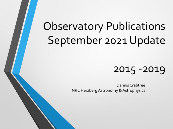 observatory publications september 2021 update n.w