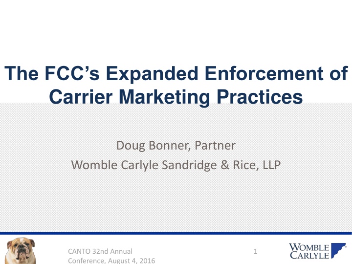 FCC's Enforcement of Carrier Marketing Practices