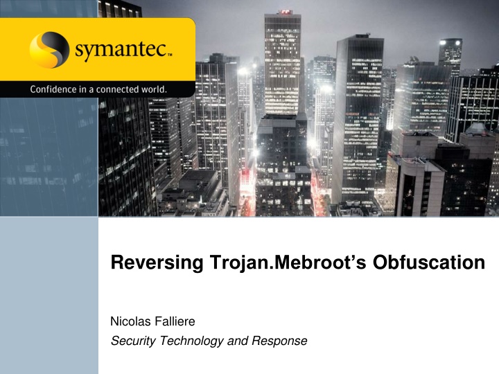reversing trojan mebroot s obfuscation n.w