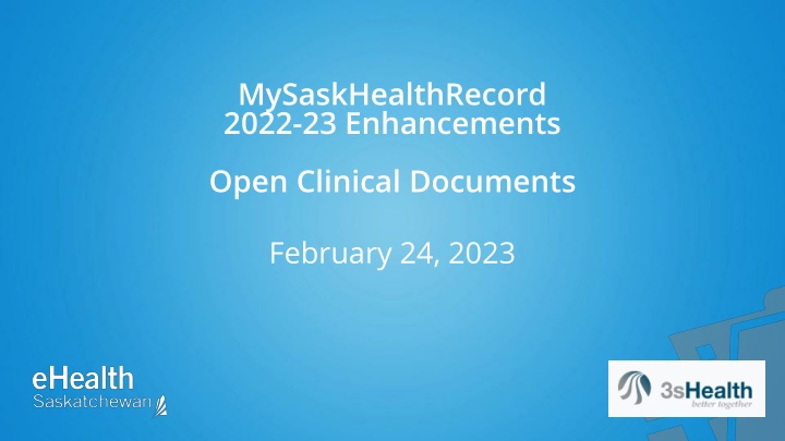 mysaskhealthrecord 2022 23 enhancements n.w