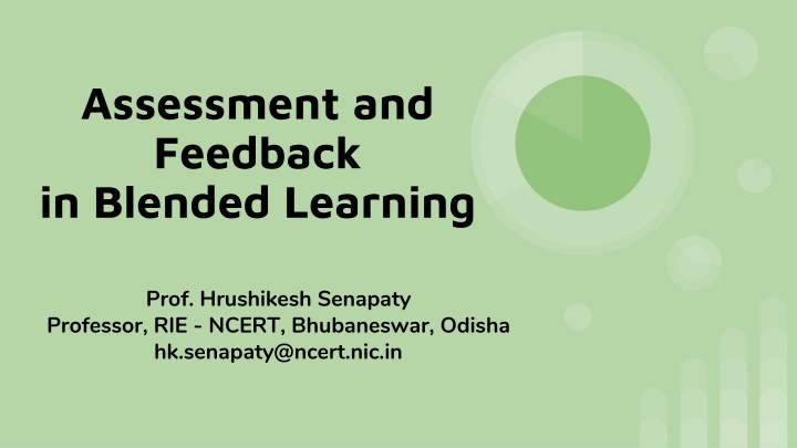 assessment and feedback in blended learning n.w