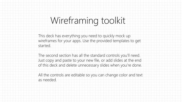 wireframing toolkit n.w