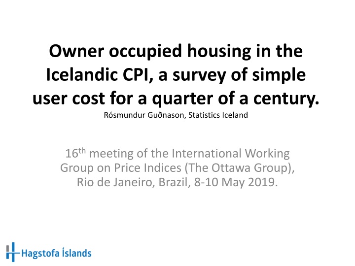 owner occupied housing in the icelandic n.w