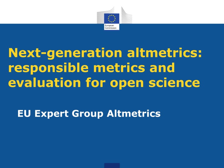 Responsible Metrics and Evaluation for Open Science